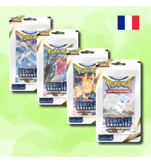 Artset de 4 boosters Tempete Argentée EB12